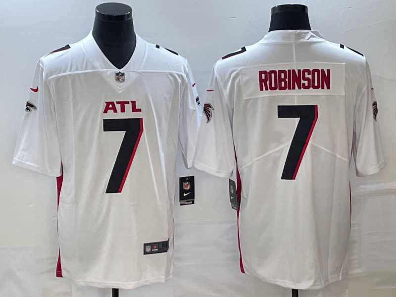 Men & Women & Youth Nike Atlanta Falcons #7 Bijan Robinson White 2023 NFL Draft Vapor Limited Jersey->baltimore ravens->NFL Jersey